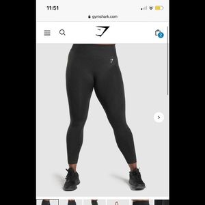 Black gymshark leggings
